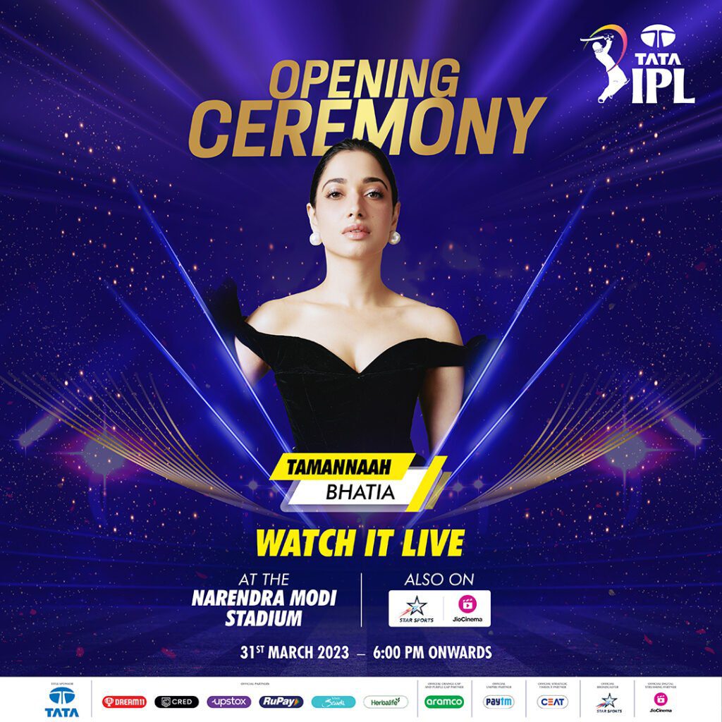 Tamannaah Bhatia in IPL 2023 Opening Ceremony