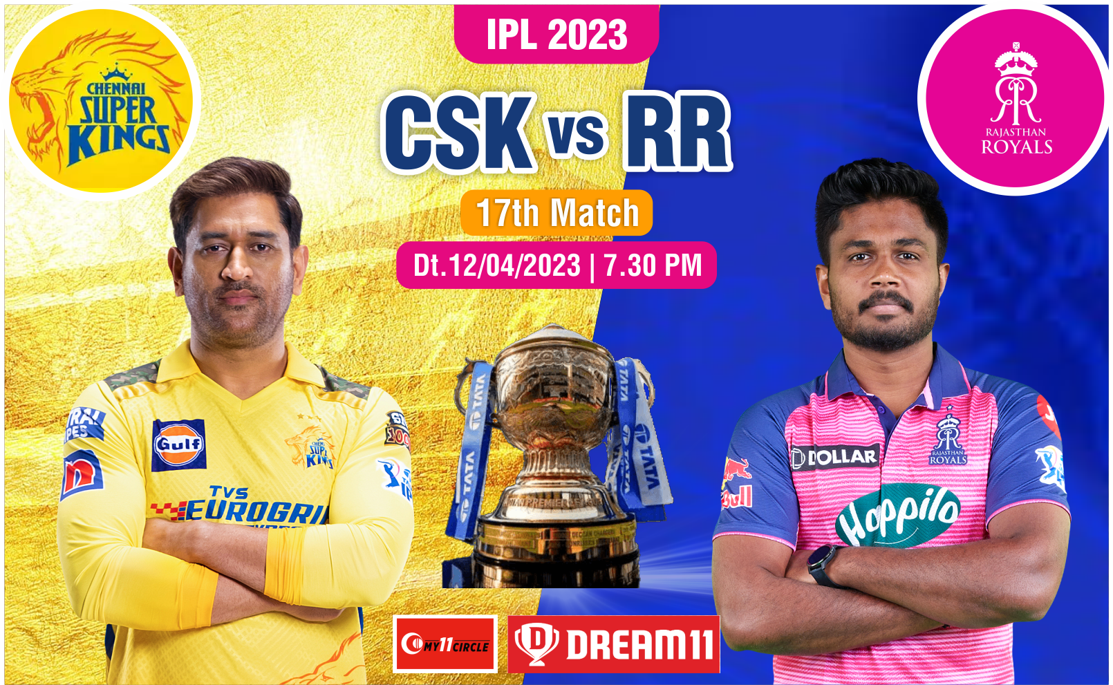 CSK vs RR IPL 2023 Wallpaper Match 17