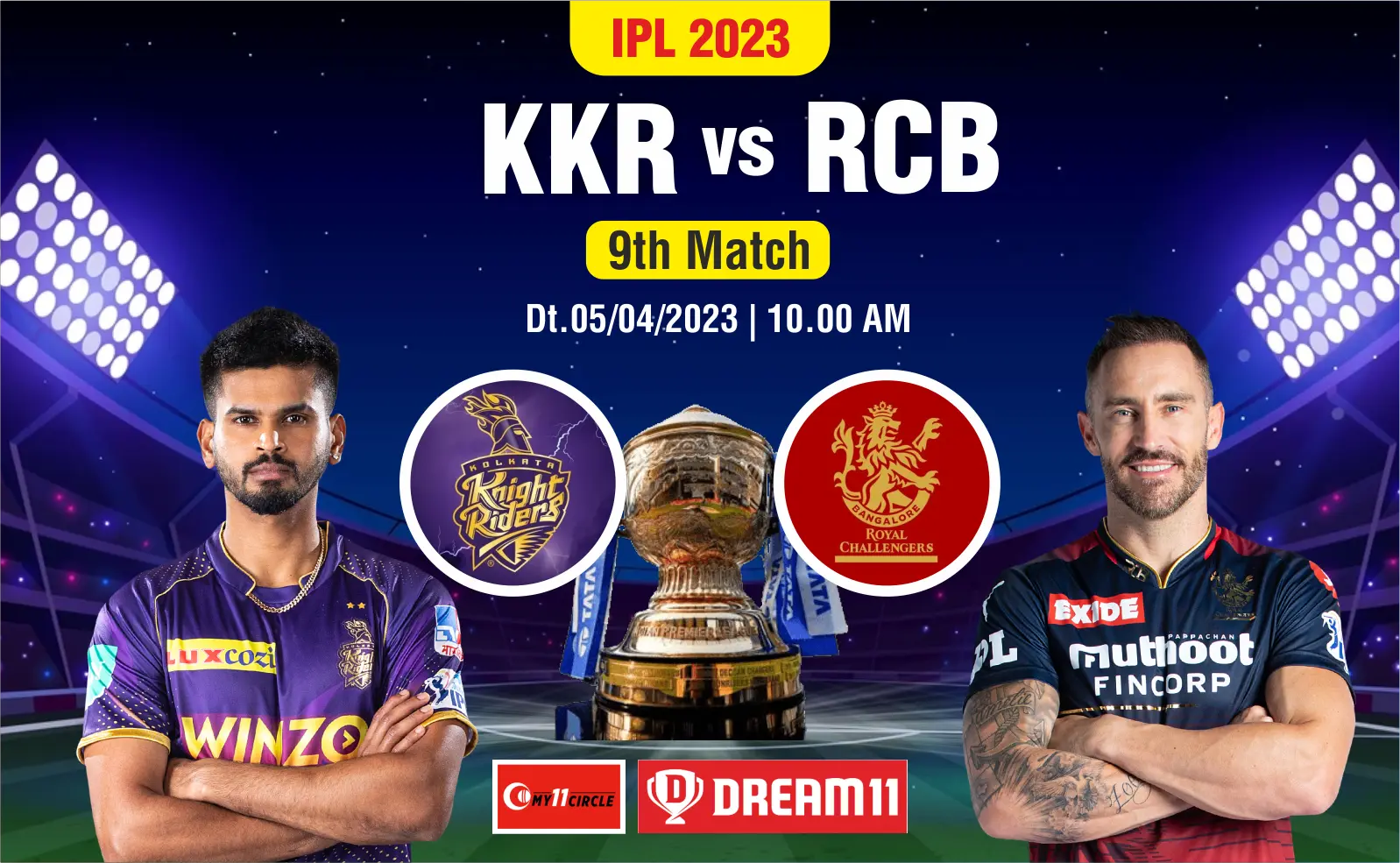 KKR vs RCB IPL 2023 Match Live