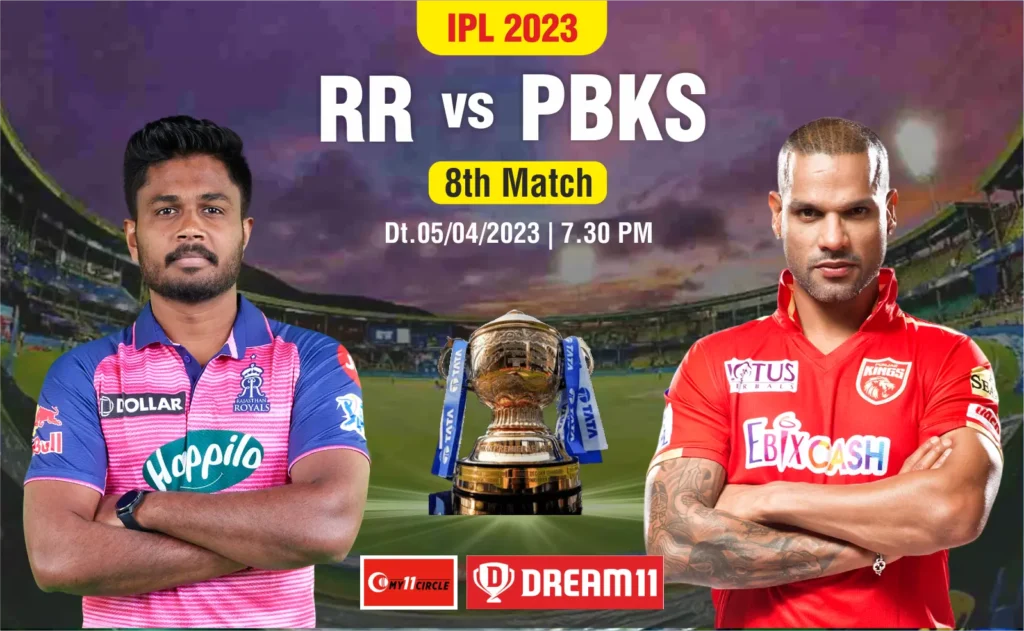 Today IPL 2023 match 8: RR vs PBKS Wallpaper