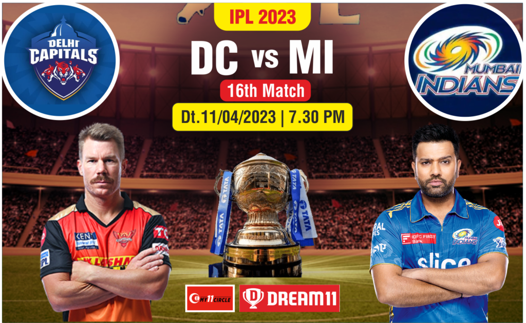 Today's IPL 2023 Match, DC vs MI Live Score 